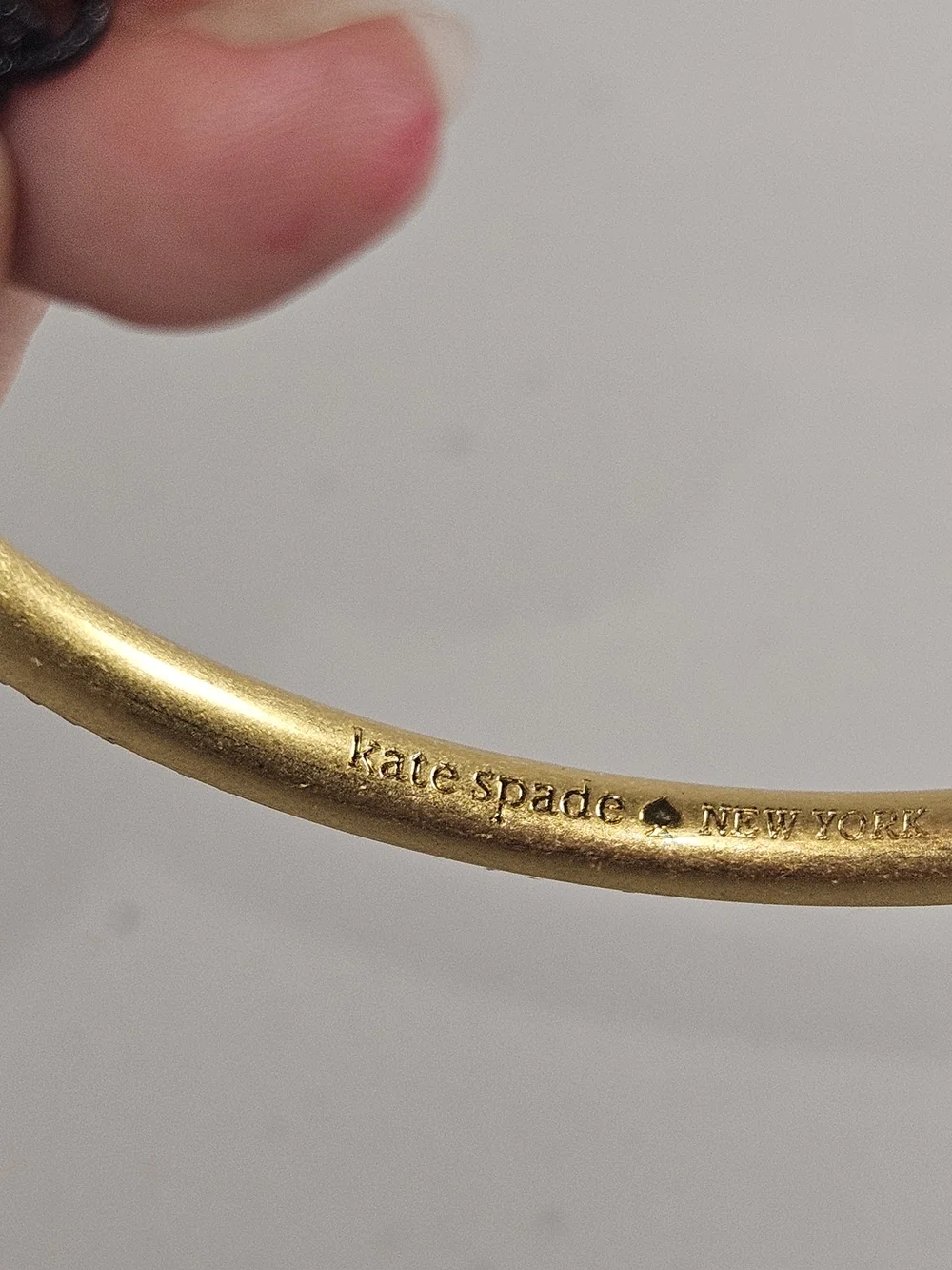 NWT kate spade gold and clear crystal pavé bangle bracelet